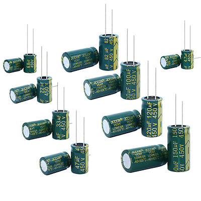 6.3V-450V High Frequency LOW ESR Radial Electrolytic Capacitor 1uF-10000uF