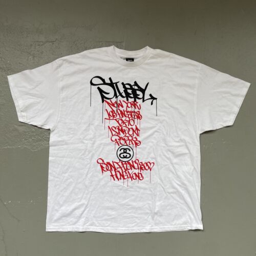 Stussy 25th Anniversary World Tour Grey PVC Skate Surf Stussy 25th Anniversary World Tour Grey PVC Skate Surf