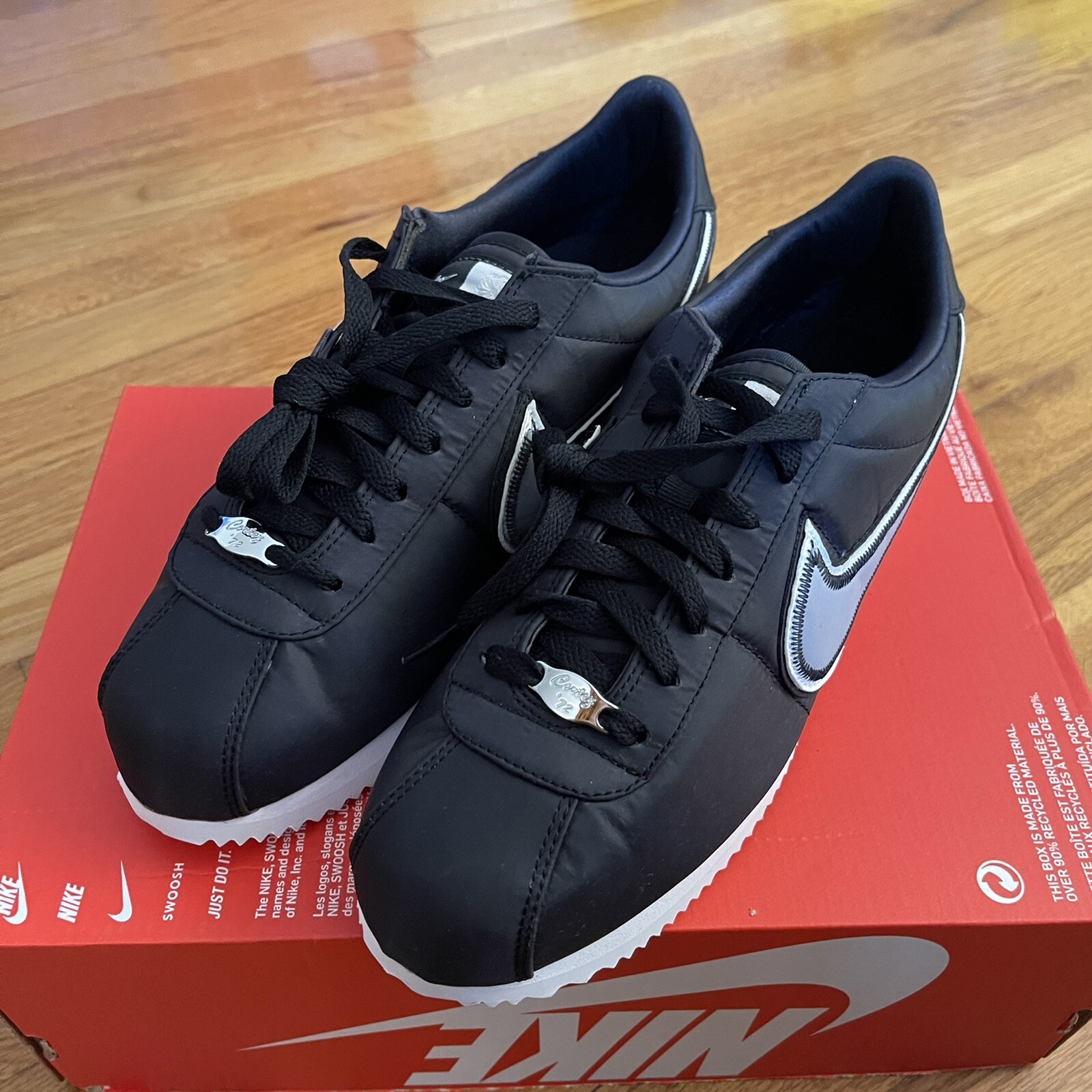 NIKE CORTEZ BASIC PREMIUM BLACK-WOLF 