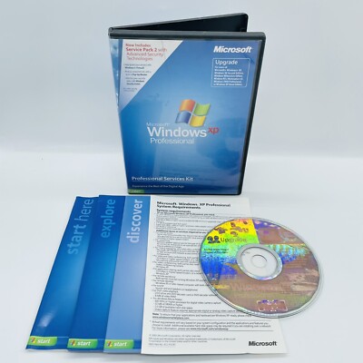Microsoft Windows XP Professional Upgrade Ver. 2002 Disc, Service Pack 2 w/ Key