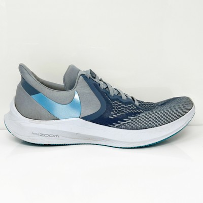 Мужские кроссовки Nike Zoom Winflo 6 AQ7497-400 серые кроссовки размер 12