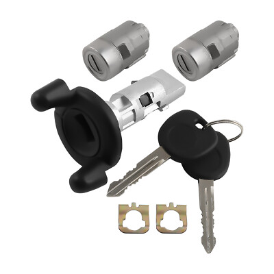 Ignition Key Switch Cylinder Kit with 2 Keys and Door Locks For Chevrolet 98-05
