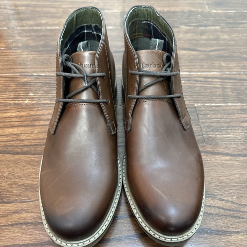 Barbour Men's Leather Readhead Chukka Boots, Tan Sz 10