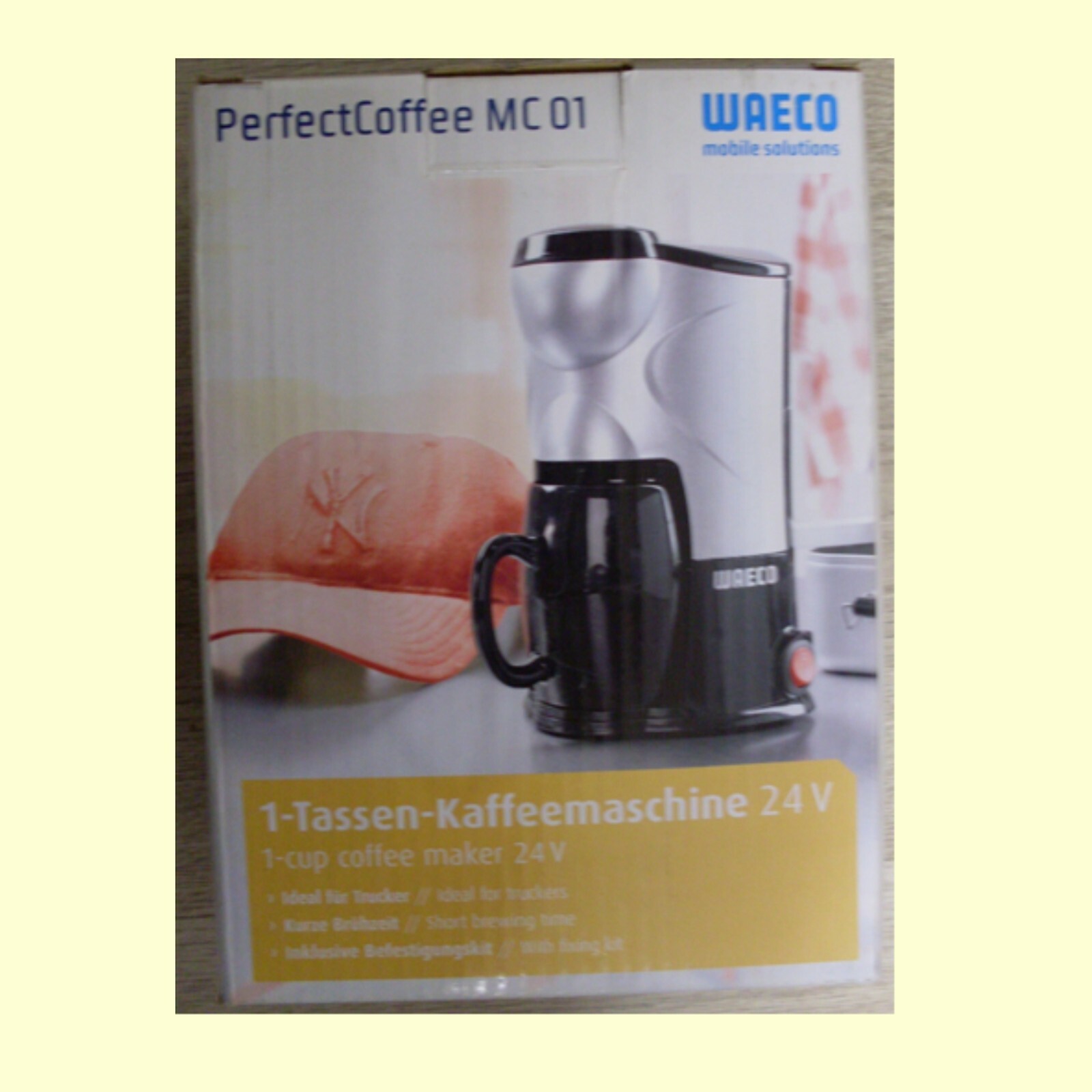 24V 24 Volt WAECO 1 Tassen Kaffeemaschine MC-01-24 PerfectCoffee LKW 