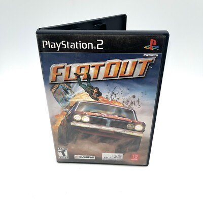 FlatOut PS2 No Manual (Sony PlayStation 2, 2005)