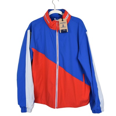 NWT Chubbies All Star Track Jacket, Red & Blue, Lightweight, Has Hood, Medium