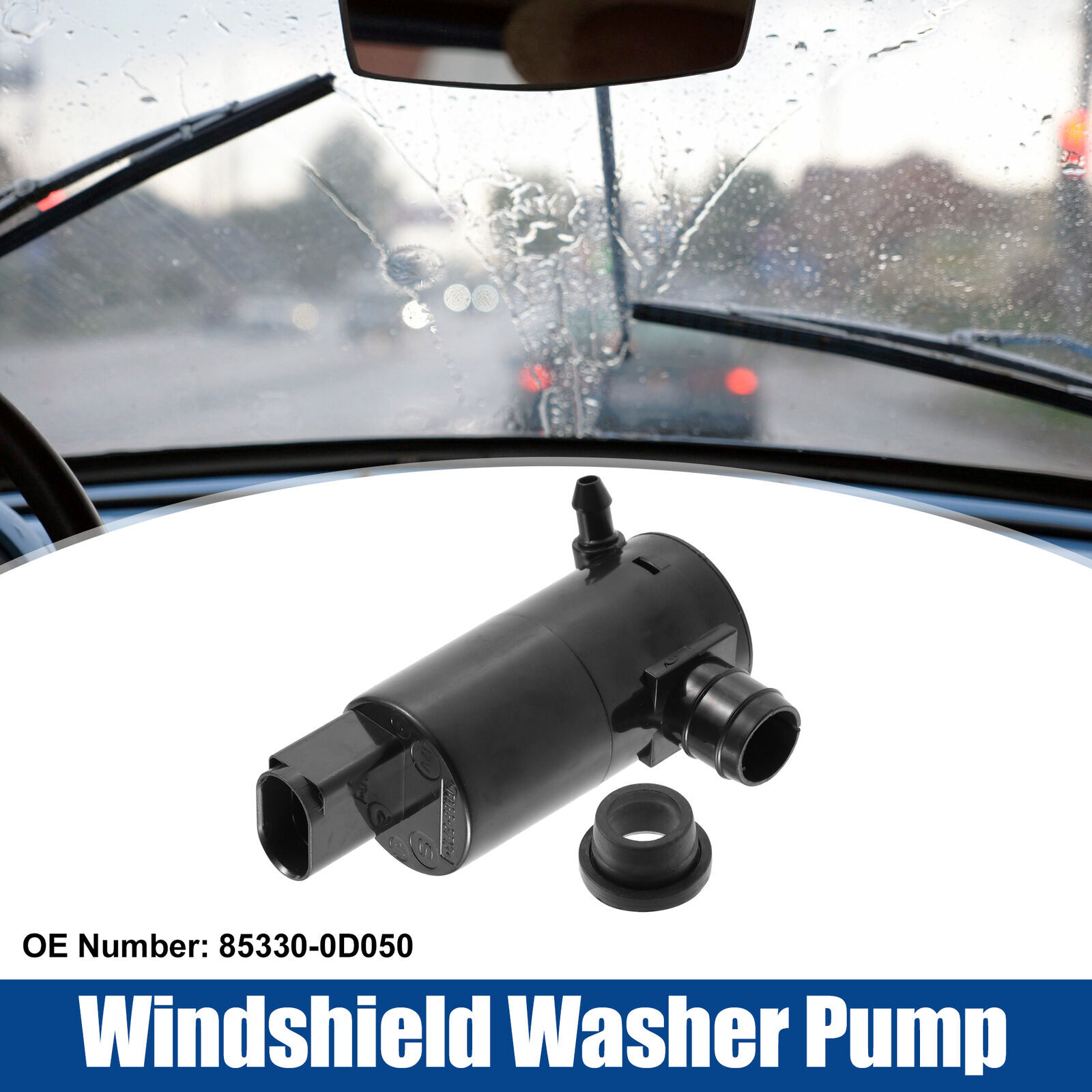 X AUTOHAUX Windshield Washer Pump For 2006 Toyota Yaris - Replacement Part 85330-0D050