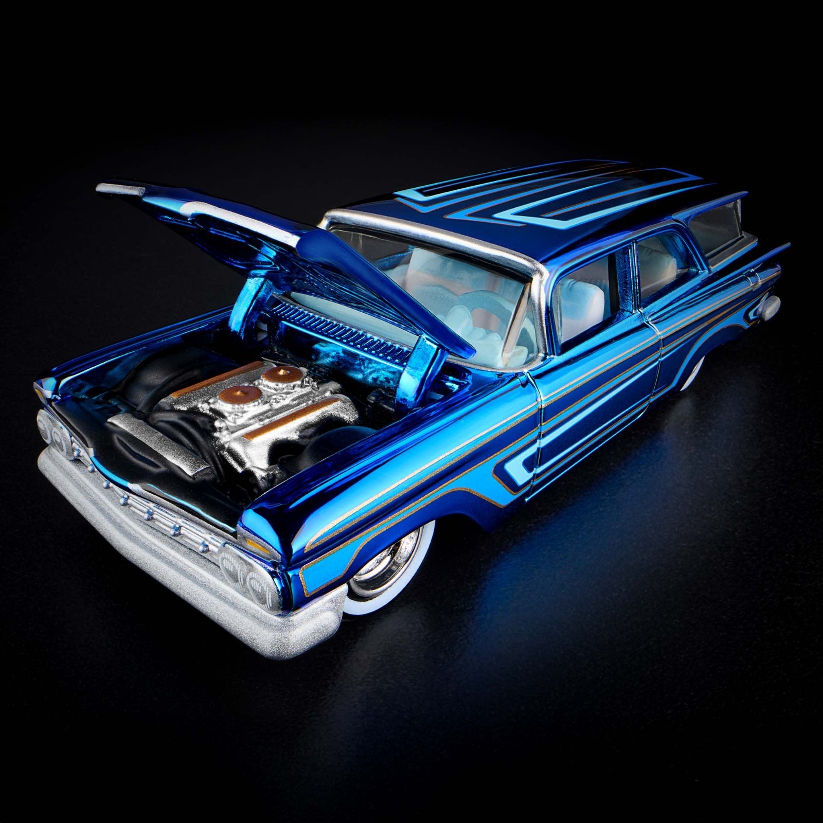 ミニカー Hotwheel 1959 Chevrolet Brookwood Hot Wheels RLC 1959 Chevrolet Brookwood Spectraflame Blue w
