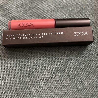 ZOEVA Pure Velours Lips Matte Lipstick ALL IS CALM 0.22 oz / 6.5 ml NEW in BOX
