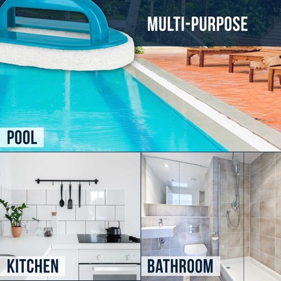 2 U.S. Pool Supply Pool Scrub Brushes - Scrubbing Pads, Clean Tile Scrubber