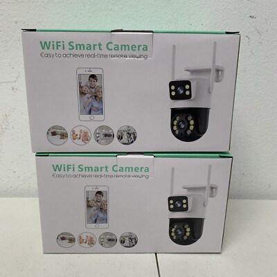2WS318【Dual Lens Linkage】6MP PTZ Security Camera Outdoor, Wireless Security C...