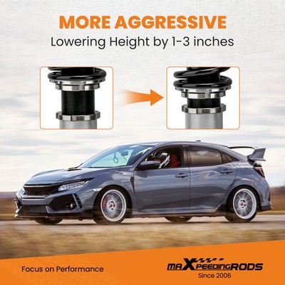 MaXpeedingrods 24 Way Adjustable Coilovers Suspension For Honda Civic EK 1996-00