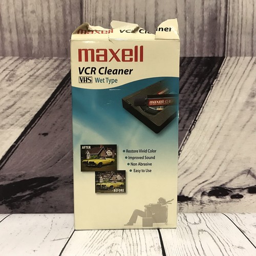 Maxell VCR Cleaner Wet Type VHS VP-200
