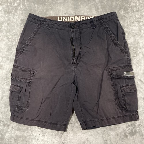 【BAON】[unisex] Hurrin Banding Cargo Bermuda Pants Union Bay Cargo Shorts Men's 40 Gray Inseam 11