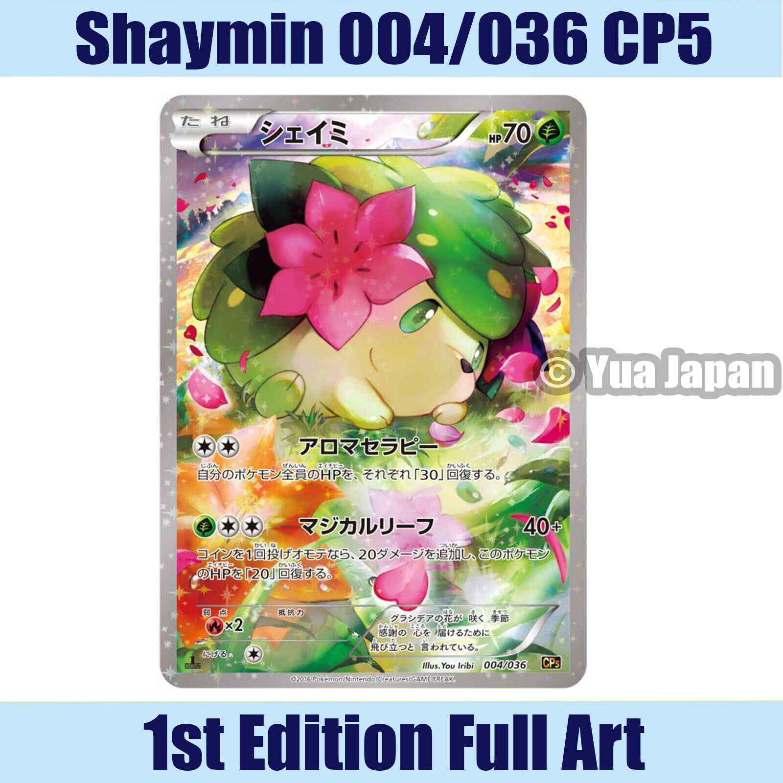 LIGHTLY PLAYED Shaymin 004/036 CP5 1st Edition Full ArtJapan LIGHTLY PLAYED Shaymin 004/036 CP5 1st Edition Full ArtJapan