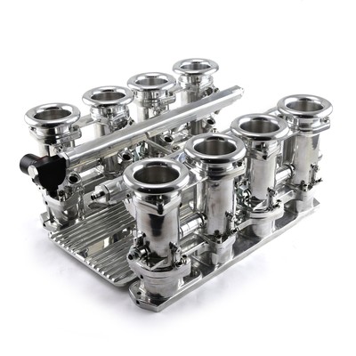 Chrysler HEMI 6.1L Downdraft EFI Stack Intake Manifold System Complete Polished