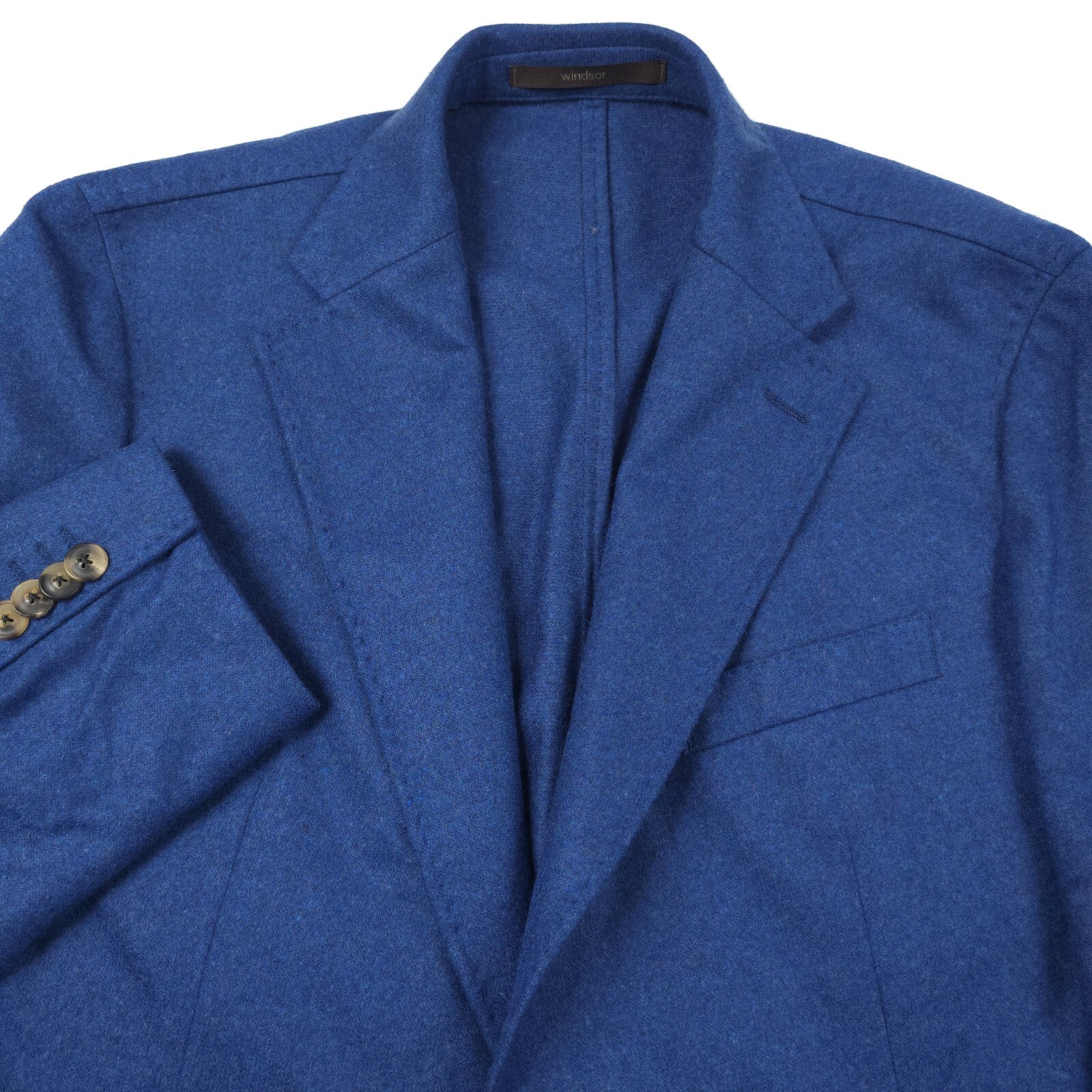 Pre-owned Windsor $1395  Giro J52 Unlined Blue Cashmere Blazer Jacket Mens 42 (eur 52)