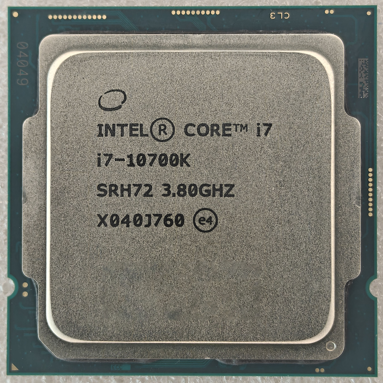Intel Core i7-10700K SRH72 octa-core 3.8GHz desktop LGA1200