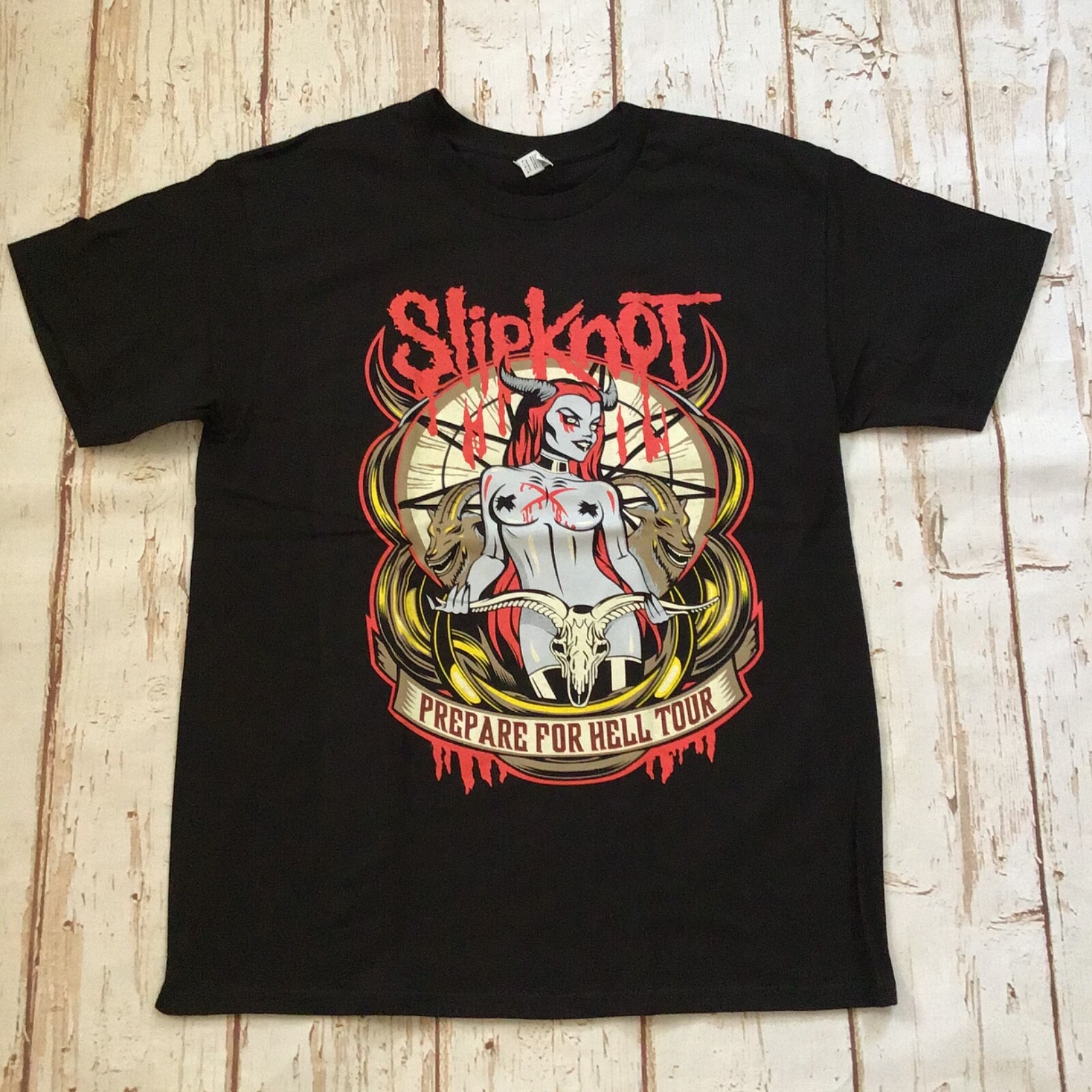 Slipknot Tシャツ 　ブラック　Prepare for Hell Slipknot - Prepare For Hell-2014-2015 Tour - Black t-shirt