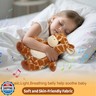 IUTOYYE Giraffe Breathing Stuffed Animal Plush for Anxiety Relief, Musical Giraffe with Realistic Breathing Rhythmic Music and Lights Soothing Animal Plushie Doll Toy Gift for Kids Adults