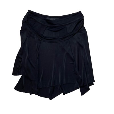 Women`s Vintage Versus Versace Skirt Avangard Black Viscous Size 24/38 ~