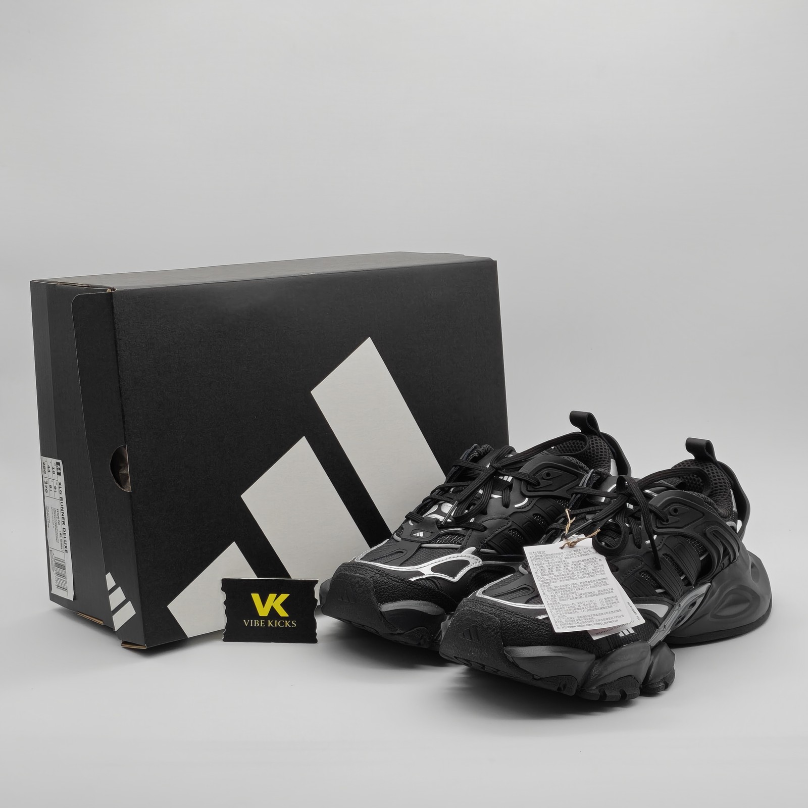 Adidas XLG RUNNER DELUXE IH0070 Unisex Black Shoes New Size | eBay