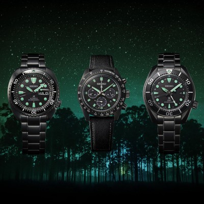 Pre-owned Seiko Prospex Sbdl105 Speedtimer The Black Series Solar Chrono Watch Men Limited