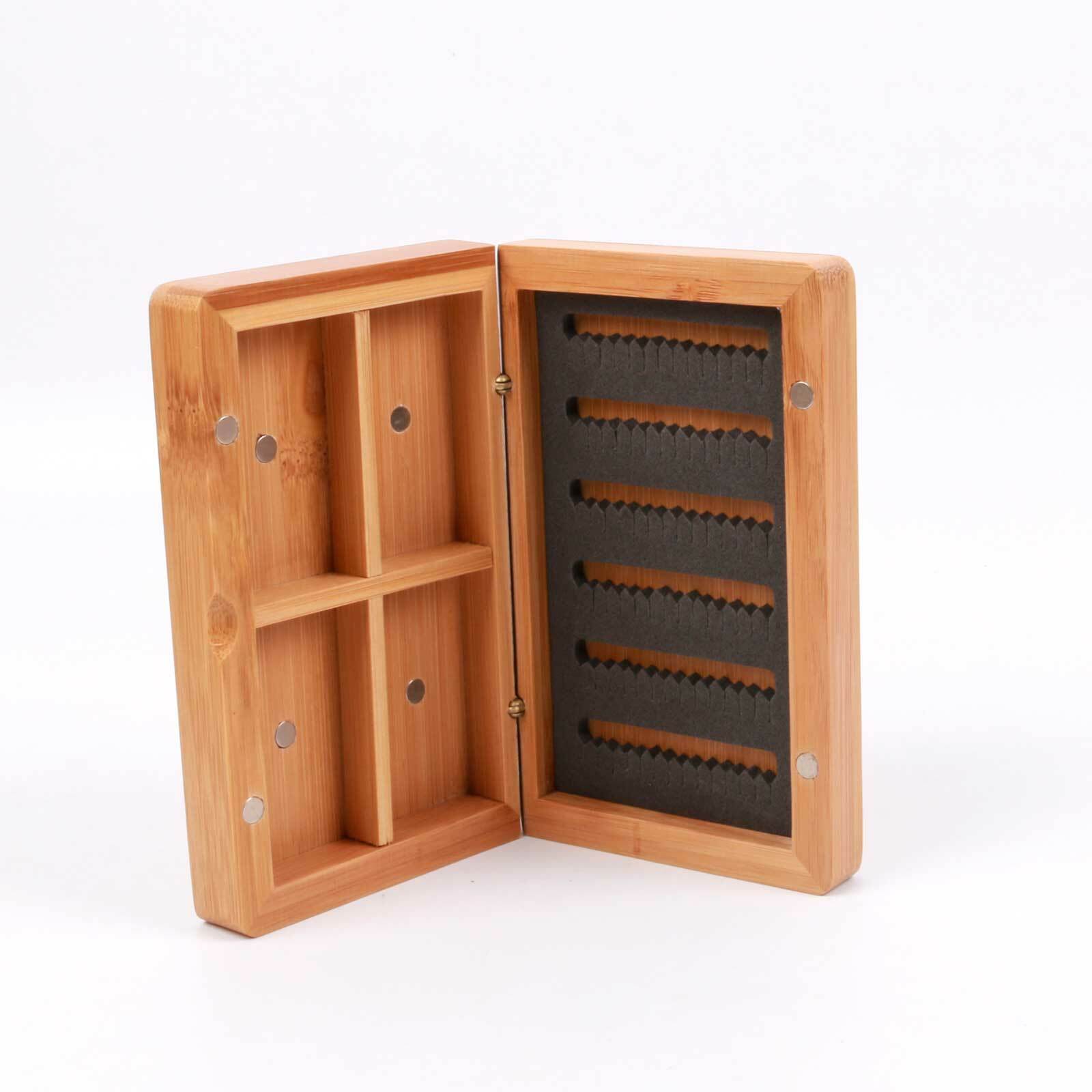 Fliegenbox EVA geschlitzt, Bambus, Fliegenfischen, Kunstköderbox, Fly Box Magnet
