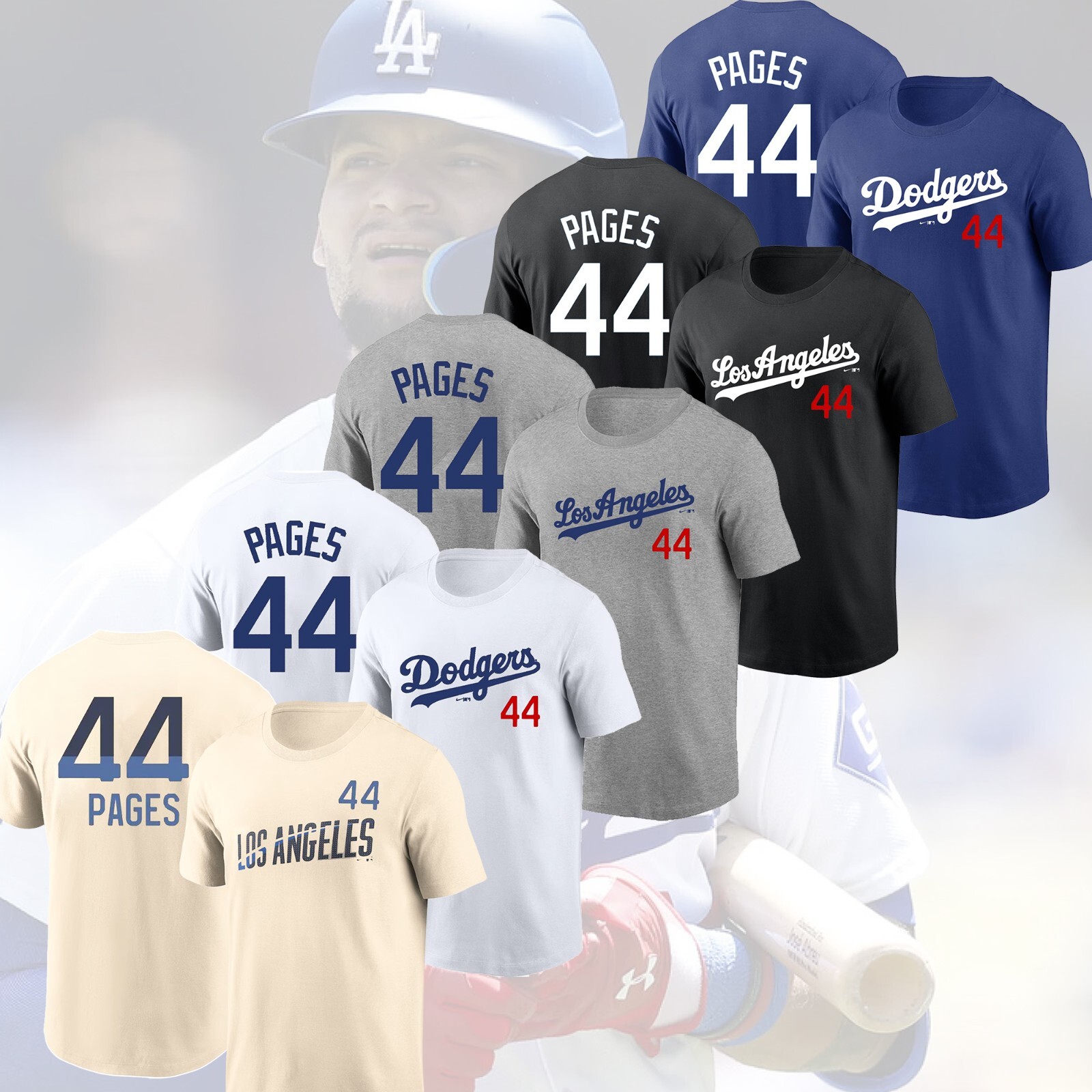 FASTSHIP !! Andy Pages #44 Los Angeles Dodgers 2025 Player