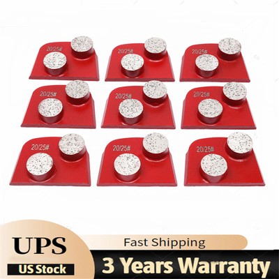 9*Durable Medium Bond Diamond Segments 20/25 Grit Floor/Concrete Grinding Disc