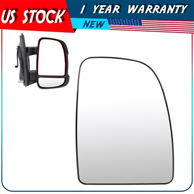 Right RH Side Mirror Glass Upper Heated For 14-21 Ram Promaster 1500 2500 3500
