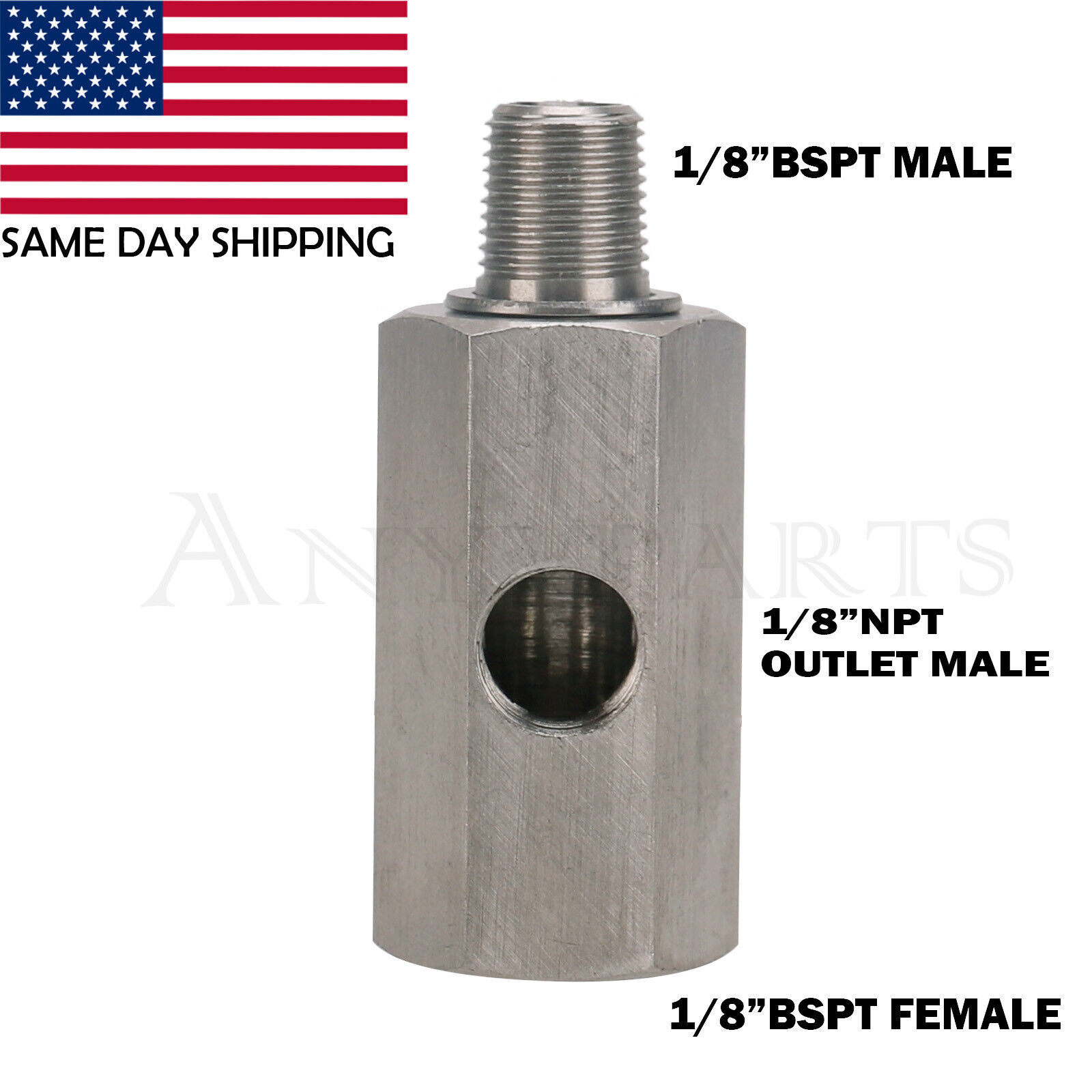 Pressure Sensor Tee To Npt Adapter Turbo Bspt Adapter W/ Gasket