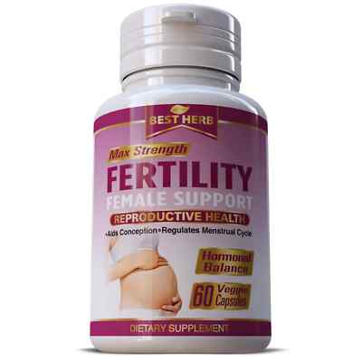 FEMALE FERTILITY Conception Ovulation Reproductive Natural Supplement 60 Capsule