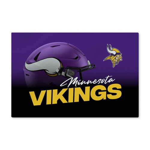 Моющийся коврик для пола Northwest NFL Minnesota Vikings Headspace, 20 x 32