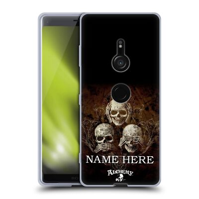 CUSTOM ALCHEMY GOTHIC NAME AND INITIAL SOFT GEL CASE FOR SONY PHONES 1