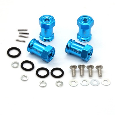 For 1/16 Mini E-REVO/slash/Rally/Summit RC Car Al Alloy Hexagonal Coupling 4pcs