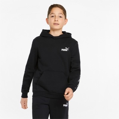 

Puma Ess Tape Logo Pullover Hoodie Youth Boys Size  Повседневная верхняя одежда 84881801, Черный