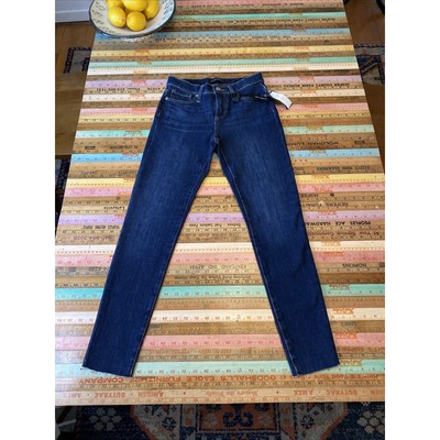 New BANANA REPUBLIC Mid-Rise Skinny Jeans Dark Wash Denim 24/00 $99