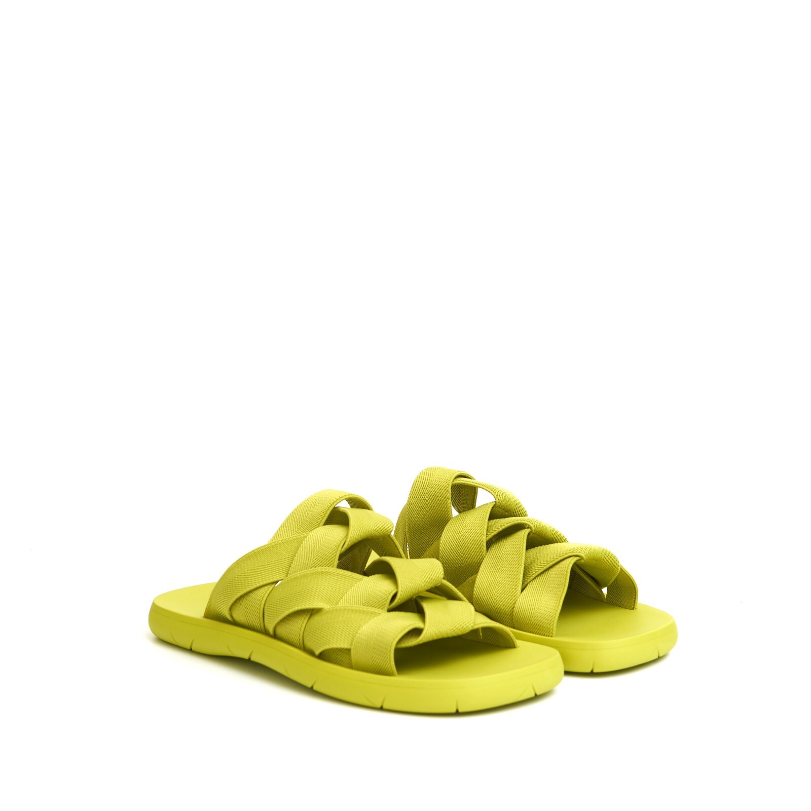 サンダル・ミュール BOTTEGA VENETA PATCH SLIDE SANDALS MAXI Bottega Veneta Patch Mule Flat Sandals Size 9.5 - Consigned