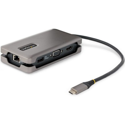 StarTech.com USB-C Multiport Adapter - HDMI/VGA - 4K 60Hz - 3-Port USB Hub -