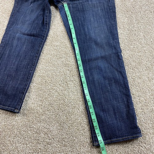 American Eagle Womens Artist Crop Jeans 6 Dark Wash Denim AEO