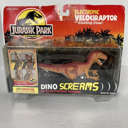 1993 Kenner Jurassic Park Electronic Velociraptor Slashing