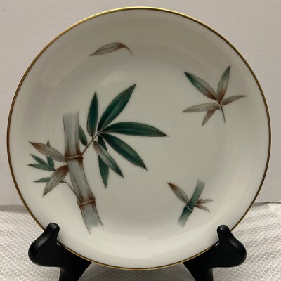 Noritake Canton Salad Plate 8  5027 Bamboo Tiki Mid Century Vintage
