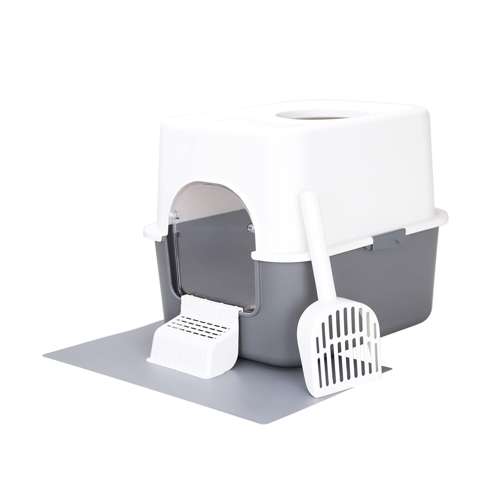 With Lid Fully Enclosed Splash-proof Box For Small Cats Unde