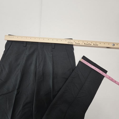 Pre-owned Hugo Boss Men's 36r Jacket 30r Pants Modern-fit Super Flex Suit Dark Green Wool