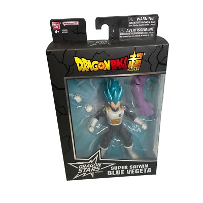 Bandai B.A.F Dragon Stars Series 4 Super Saiyan Blue Vegeta Action Figure NIB