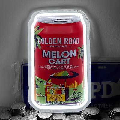 Melon Cart Ooogolden Road Neon Sign Light Home Corridor Art Wall Decor 12''x7'' H4
