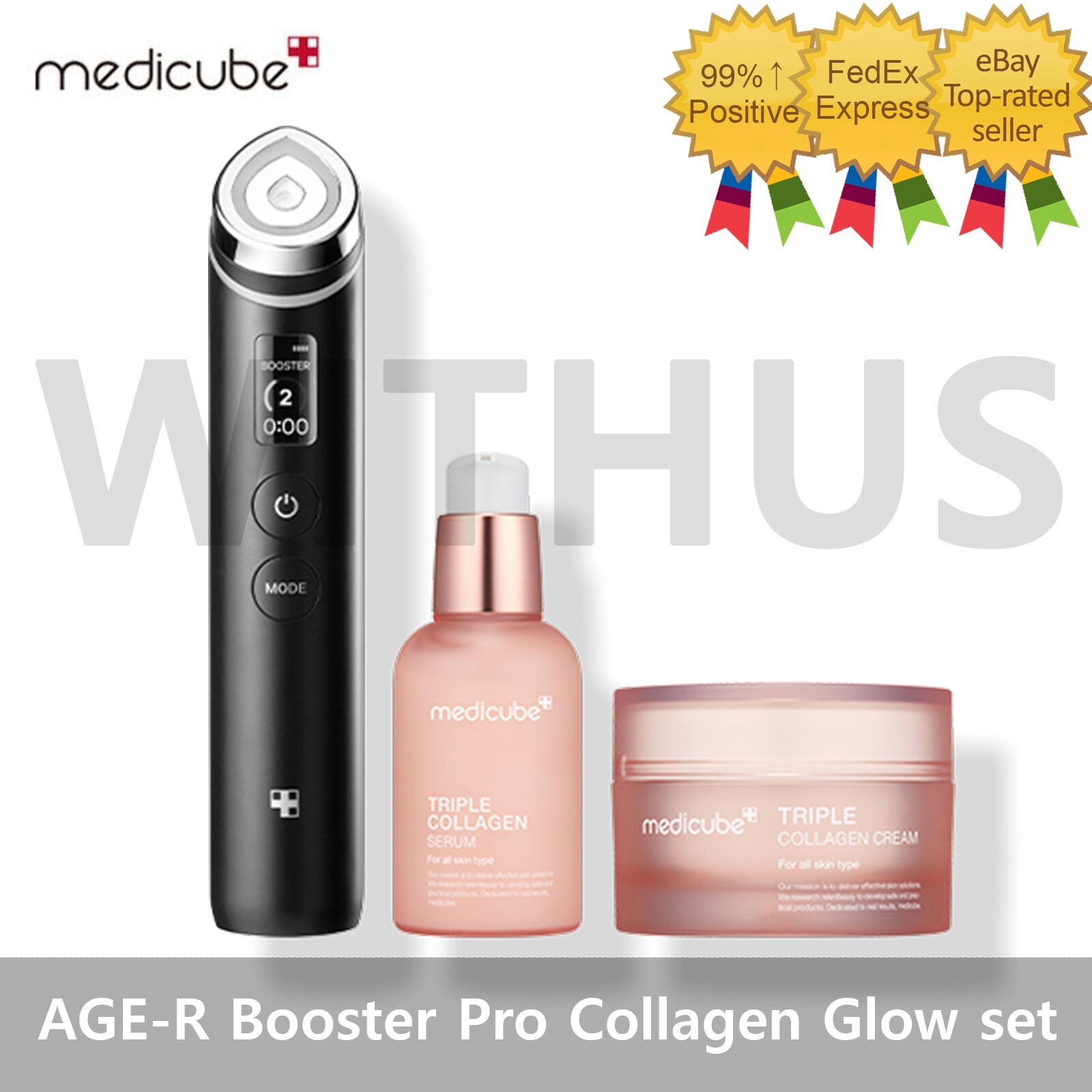 Medicube AGE-R Booster Pro & Triple Collagen Serum & Cream