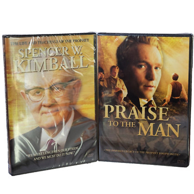 Lot of 2 DVD's Praise To The Man Prophet Joseph Smith Prophet Spencer W Kimball