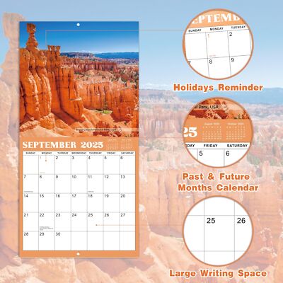 2025 Wall Calendar - 2025 National Parks Wall Calendar, JAN 2025 - DEC 2025, ...